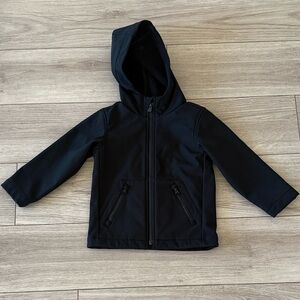 GAP Baby Black Full zip Jacket with hood Size 4